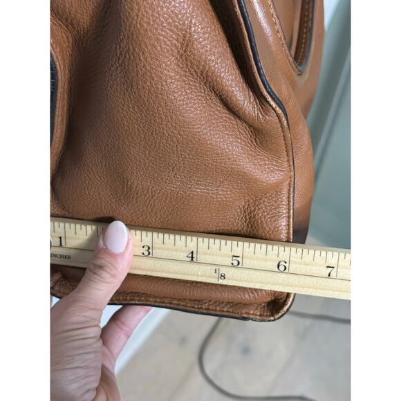 MICHAEL Michael Kors Hamilton Leather Tote Cognac Gold Large Pebbled Leather - Picture 7 of 14